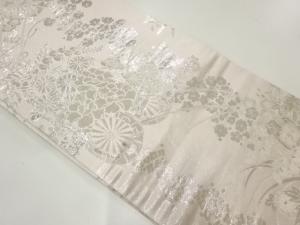 花車模様織出し丸帯